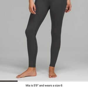 Lululemon Athletica Charcoal Leggings